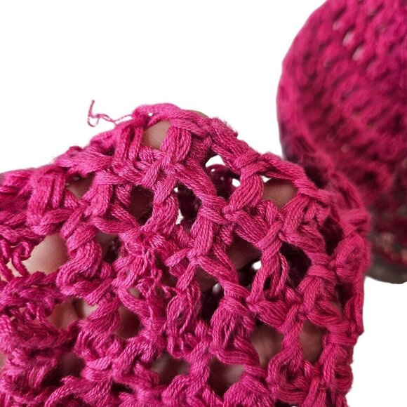 Cotton Emporium Granny Square Crocheted Pink Daisy Floral Cardigan M‎ - Picture 5 of 9